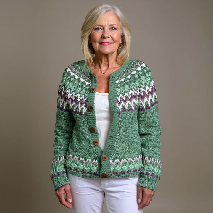Delilah | Isländische Strickjacke im Vintage-Stil